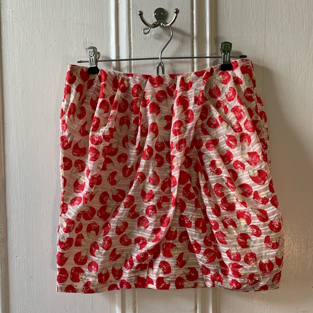Anthropologie silk blend skirt sz 2